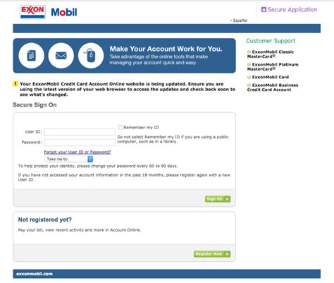 exxonmobil account online payment